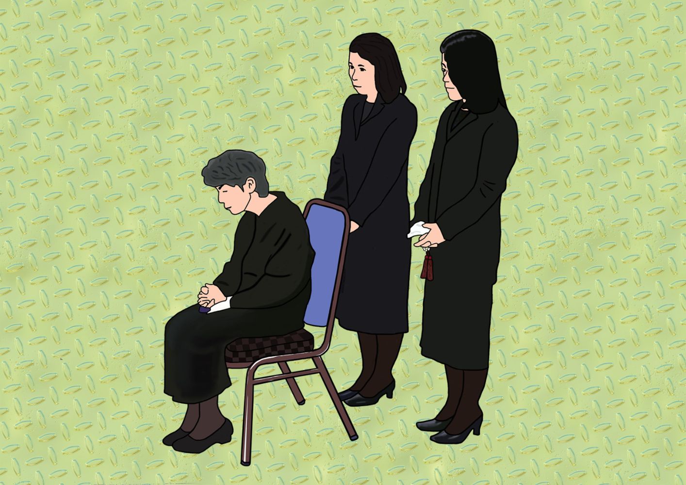 葛飾区の立ち華葬祭の会葬者