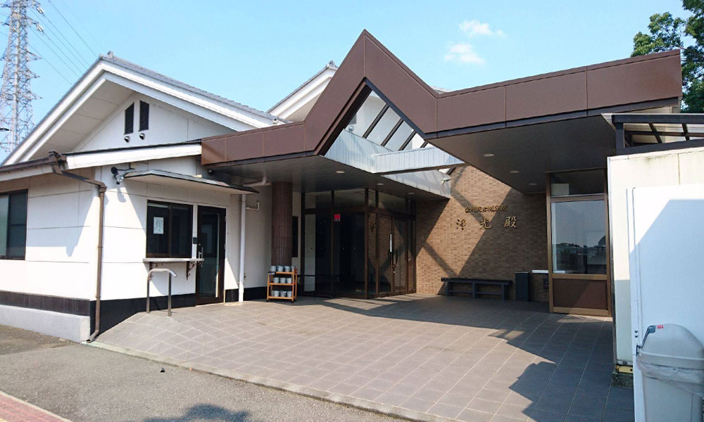 川越市立ち華葬祭が利用する金剛院岩槻別院 浄光殿の外観の写真